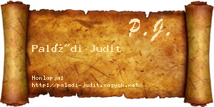 Paládi Judit névjegykártya
